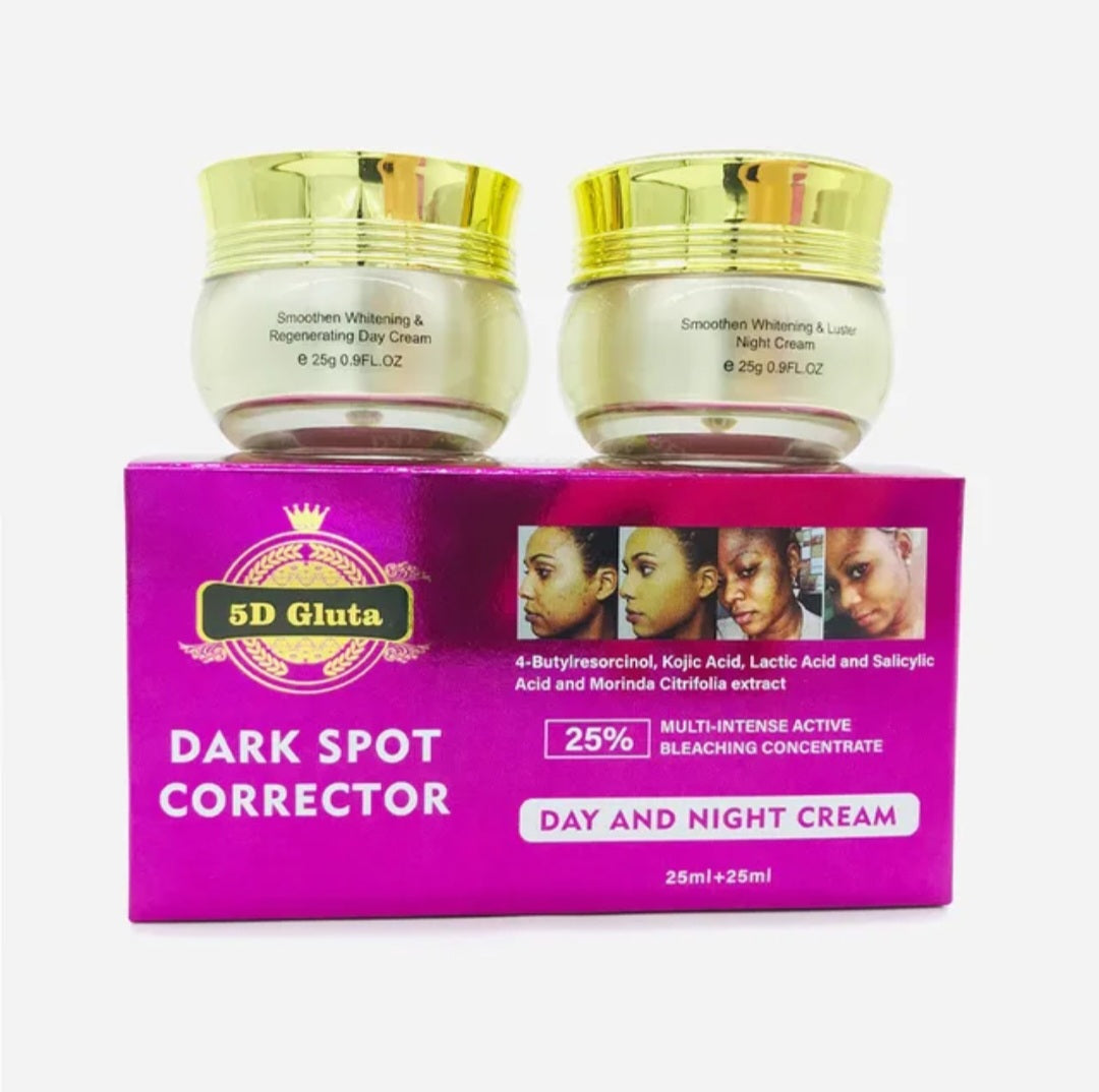 Gluta Dark Spot Corrector, ANTI-AGING, ANTI-OXIDANT  Day and Night Cream